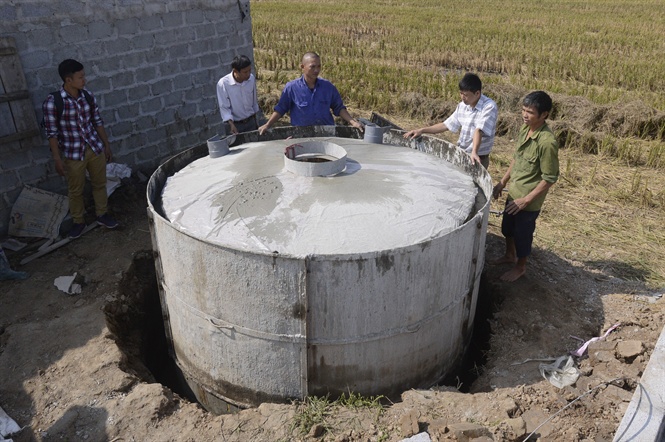 Người chăn nuôi "mê" hầm biogas đúc bê tông