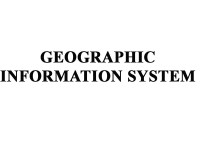 Geographic information system