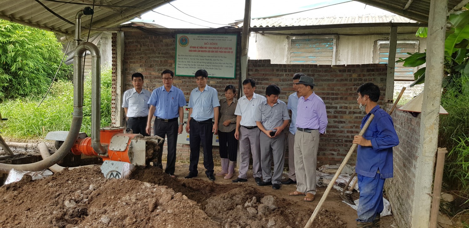 Đoàn công tác của Ban quản lý các dự án Nông nghiệp tại tỉnh Phú Thọ